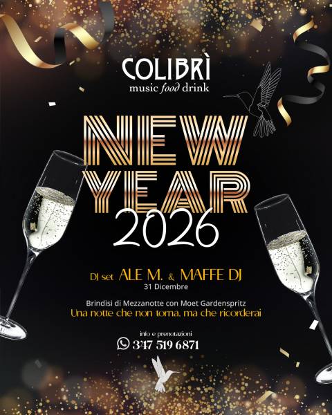 Capodanno 2026 al Colibrì di Rodengo Saiano!